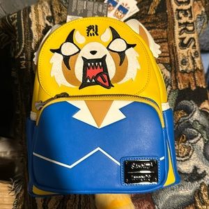 New with tags Sanrio aggretsuko loungefly backpack